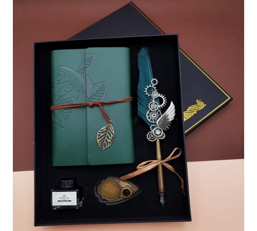 Mürekkepli Divit Kalem Ve Defter Set