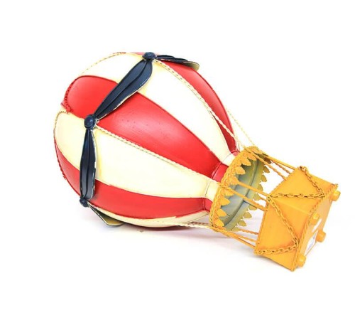 Dekoratif Metal Sıcak Hava Balonu Vintage Biblo Ev Ofis Hediyelik