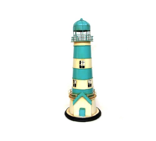 Dekoratif Metal Deniz Feneri Kumbara Vintage Biblo Hediyelik