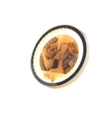 Ayna Led li Çerçeve Led Işıklı Yuvarlak Fotoğraf Çerçevesi