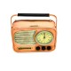 Dekoratif Metal Radyo Saat Masa Saati Vintage Ev Ofis Hediyelik