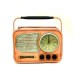 Dekoratif Metal Radyo Saat Masa Saati Vintage Ev Ofis Hediyelik