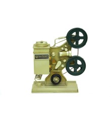 Dekoratif Metal Sinemaskop Biblo Vintage Ev Ofis Hediyelik