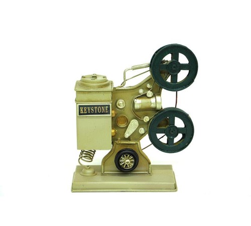 Dekoratif Metal Sinemaskop Biblo Vintage Ev Ofis Hediyelik