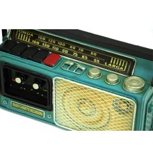 Dekoratif Metal Radyo Kumbara Vintage Biblo Hediyelik