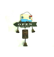 Dekoratif Metal Karavan Kapı Rüzgar Çanı Vintage Hediyelik