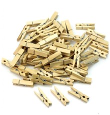 100'lü  Ahşap Mandal 2.5cm 10'lu Paket 1000 Adet