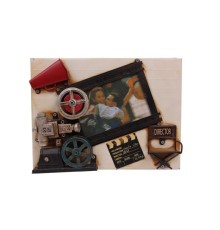 Dekoratif Metal Çerçeve Sinema Temalı Vintage Hediyelik
