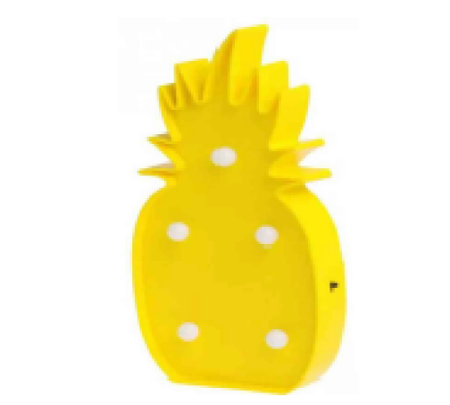Led Işıklı Ananas Gece Lambası Dekoratif Led Aydınlatma
