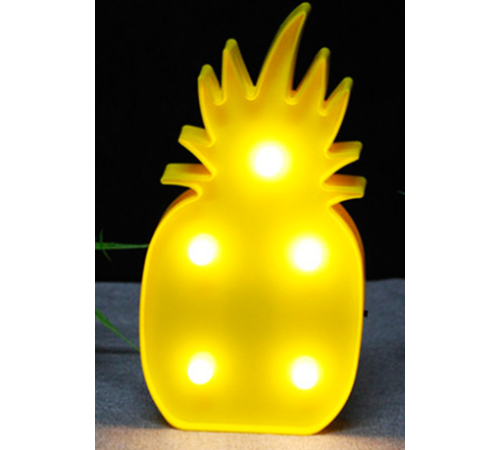 Led Işıklı Ananas Gece Lambası Dekoratif Led Aydınlatma