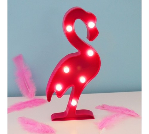 Led Işıklı Flamingo Gece Lambası Dekoratif Aydınlatma