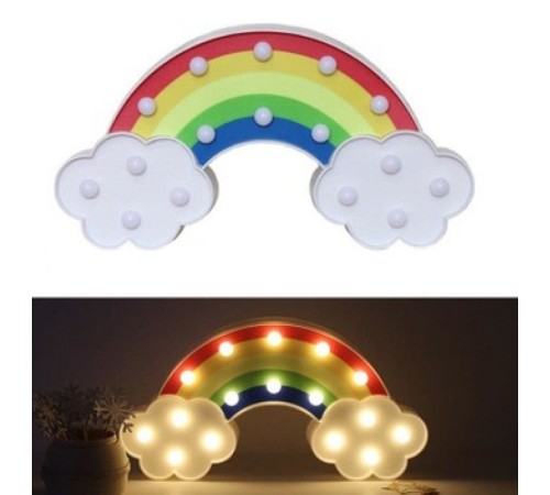 Led Işıklı Gökkuşağı Gece Lambası Dekoratif Aydınlatma