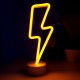 Neon Işıklı Şimşek Lamba USB+Pil Dekoratif Hediyelik