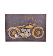 Motorsiklet Tablo Pano Vintage Dekoratif Ev Ofis Hediyelik