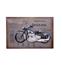Motorsiklet Tablo Pano Vintage Dekoratif Ev Ofis Hediyelik