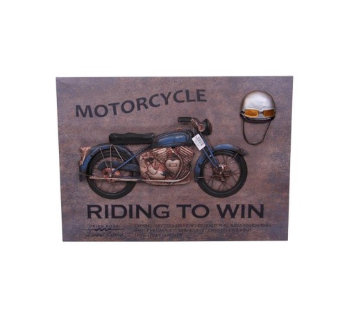 Motorsiklet Tablo Pano Dekoratif Vintage Ev Ofis Hediyelik
