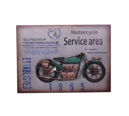Motorsiklet Tablo Pano Vintage Dekoratif Ev Ofis Hediyelik