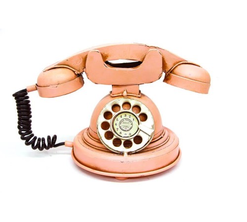 Dekoratif Metal Telefon Biblo Dekoratif Hediyelik