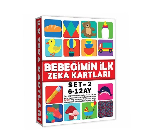 2205 Eğitici Kartlar 6-12 Ay Zeka Kartları
