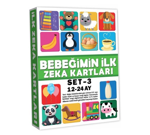 2212 Eğitici Kartlar 12-24 Ay Zeka Kartları  -s