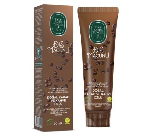 Doğal Diş Macunu 90 Gr Kakao & Kahve Özlü