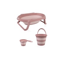  Katlanır Banyo 3'Lü Küvet Seti 765 Somon
