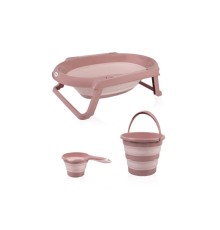  Katlanır Banyo 3'Lü Küvet Seti 765 Somon