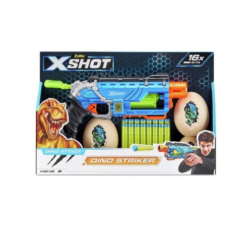 4860 X Shot Sünger Atan Dino Attack Striker Silah -man