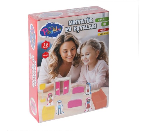 ONY-407 Ahşap Minyatür Ev Eşyaları -Oyuncak