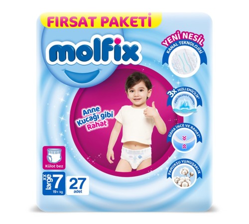 Külot Bez Fırsat Paketi 7 Beden 19+ Kg 27 Adet