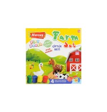ERN-588 Orta Kutulu Çiftlik Oyun Hamuru Seti  - Eren Oyuncak