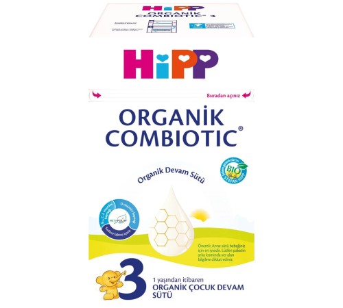 3 Organik Combiotic Bebek Sütü 600 Gr