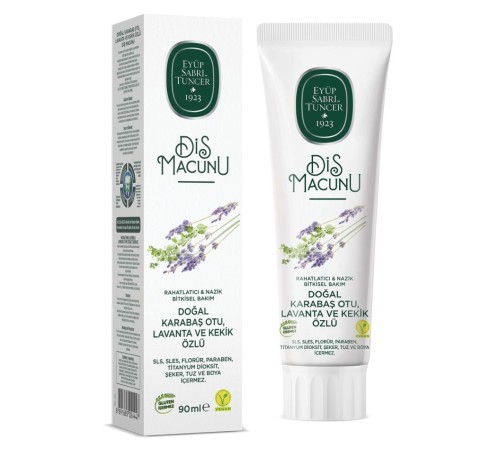 Doğal Diş Macunu 90 Gr Karabaş Otu & Lavanta ve Kekik Özlü