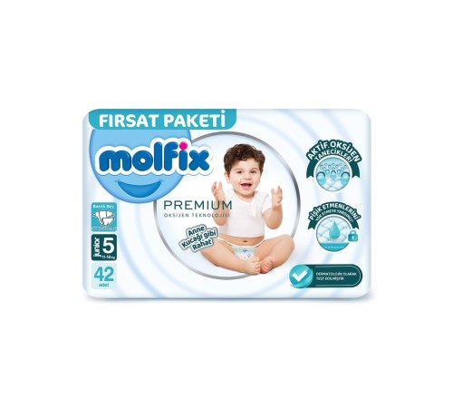 Premium Bebek Bezi Fırsat Paketi 5 Beden 11-18 Kg 42 Adet