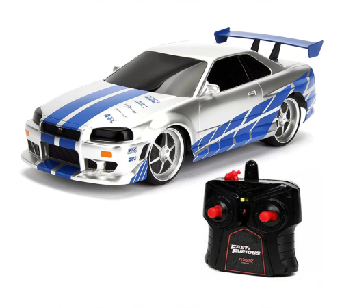 1:16 Fast & Furious Kumandalı Brian's Nissan Skyline GT-R Turbo Araba