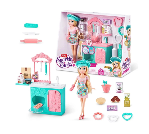 Sparkle Girlz Aşçı Bebek ve Oyun Seti 27cm