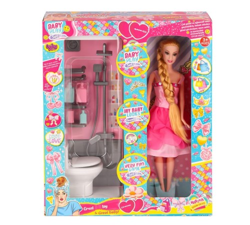 OYD-02387 Bebek ve Banyo Oyun Seti - Oyuncak