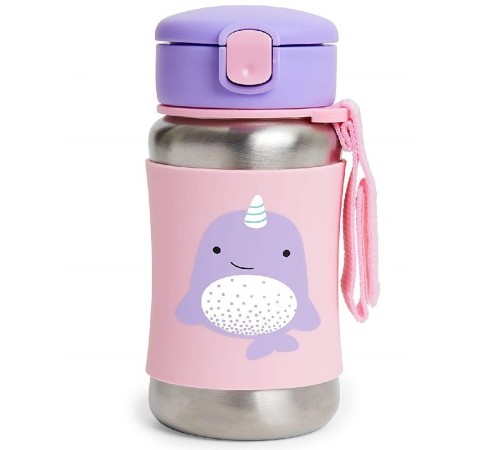 Zoo Pipetli Pmaz Çelik Suluk 350 ml Narwhal