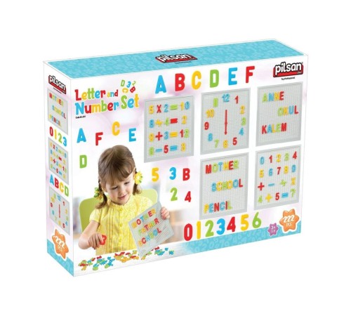 03 297 İnovatif Harf Ve Rakam Seti 222 Parça - Oyuncak
