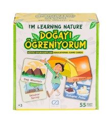 CAEGT-5053 Doğayı Öğreniyorum Eğitici Oyun Kartları -