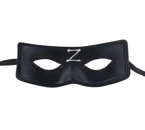 Zorro Maskesi Arkadan Lastikli Z Baskılı