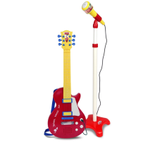 Elektronik Ayaklı Mikrofonlu Gitar Seti Kırmızı