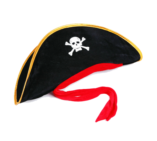 Yetişkin Boy Kadife Jack Sparrow Denizci Kaptan Jack Korsan Şapkası 50X20 CM