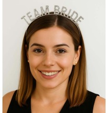 Gümüş Renk Team Bride Taç Plastik – Gelin ve Nedime Tacı