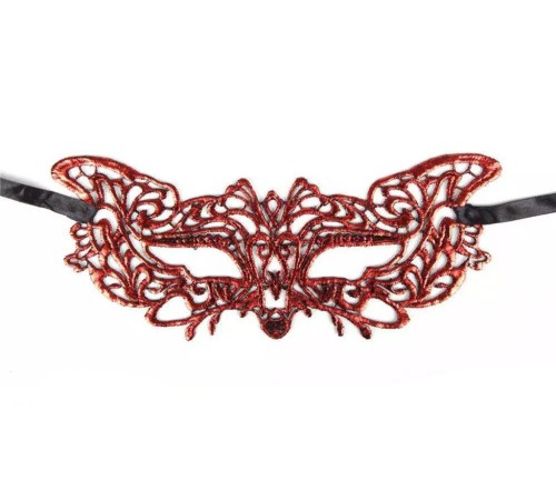 Kırmızı Dantel Masquerade Maskesi 9 No