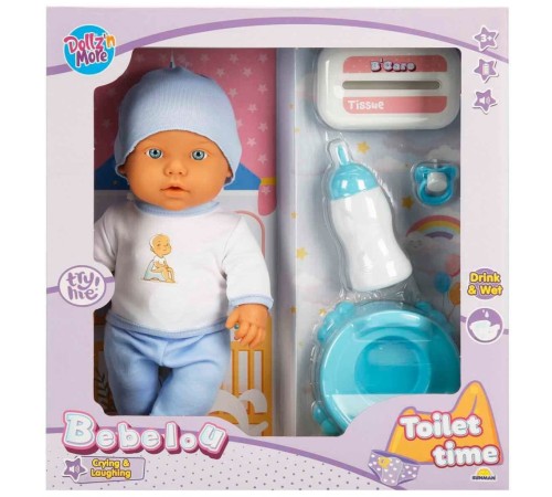 1030141 Sesli Tuvalet Zamanı Bebek Seti 32 cm -