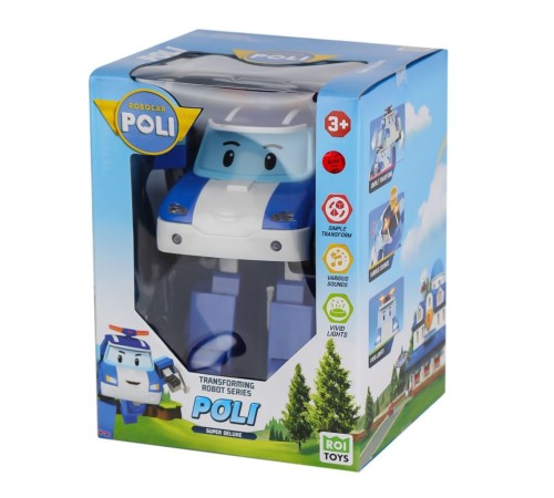 POLI MRT-685 Sesli ve Işıklı Robocar Poli Büyük Transforming Robot Poli