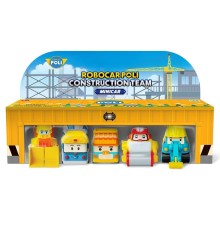 POLI MRT-761 Robocar Poli Mini İnşaat Araçları 5li Set