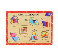 ONY-196-197 Ahşap Tutmalı Okul Malzemeleri