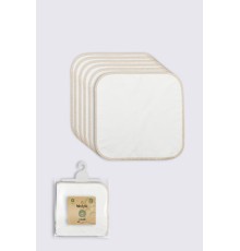 Organik 28x28 6'Lı Penye Mendil 90103 Ekru